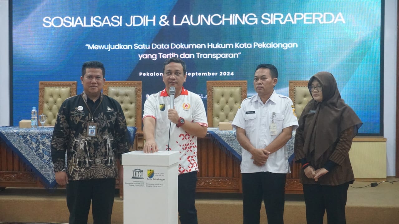 Wali Kota Pekalongan Launching SIRAPERDA, Masyarakat Kini Bisa Beri Masukan terhadap Penyusunan Peraturan Daerah